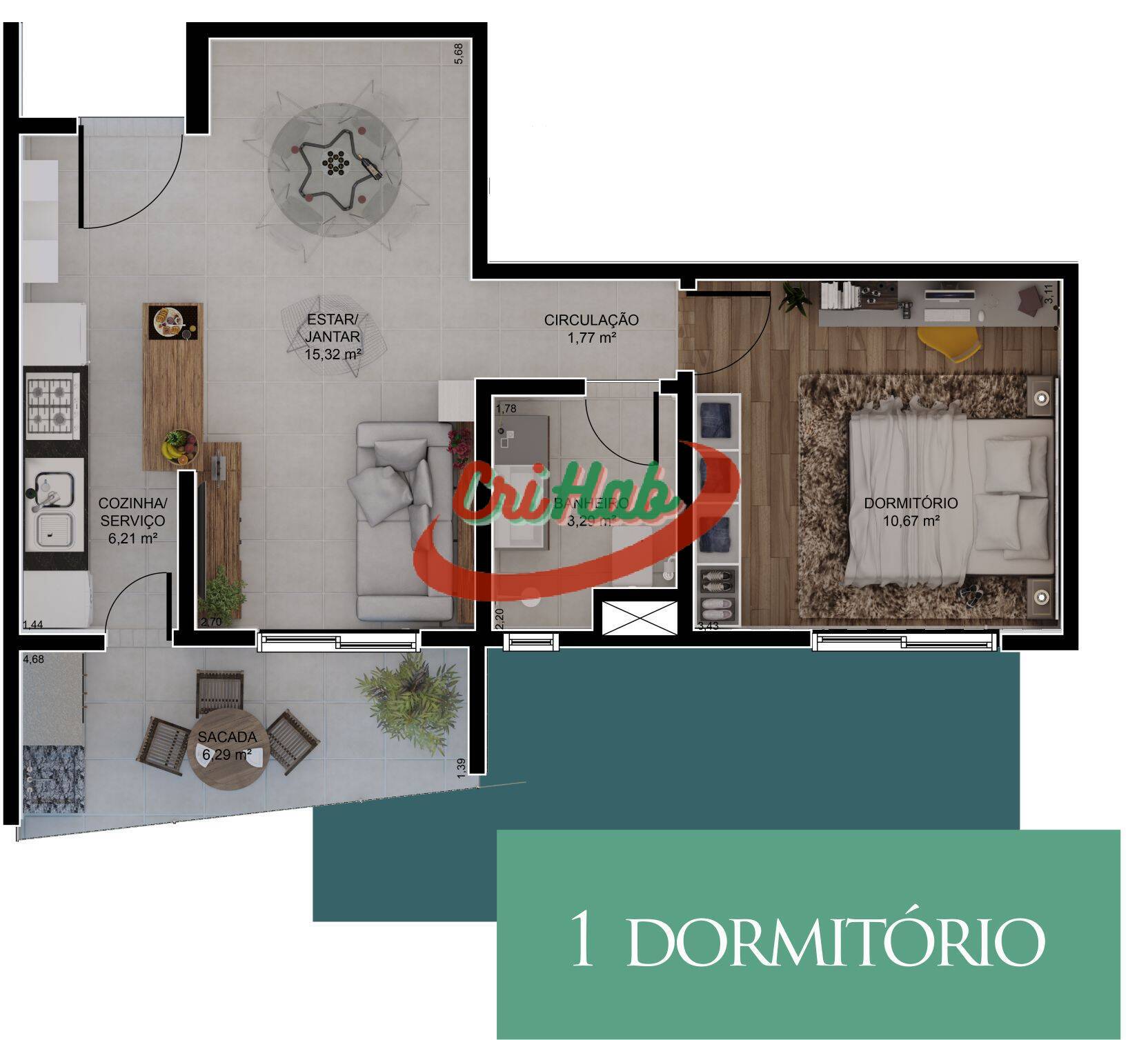 Apartamento à venda com 1 quarto, 45m² - Foto 16