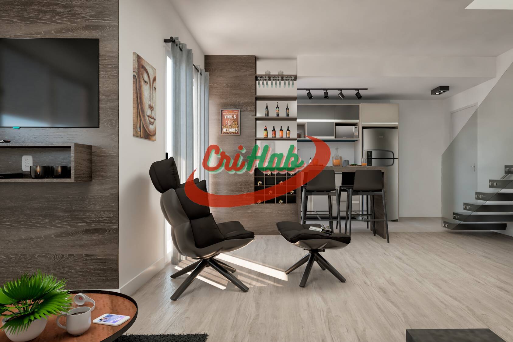 Apartamento à venda com 2 quartos, 92m² - Foto 1